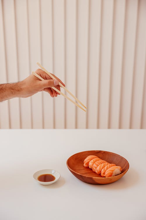 Immagine gratuita di bacchette, ciotola di legno, cucina giapponese