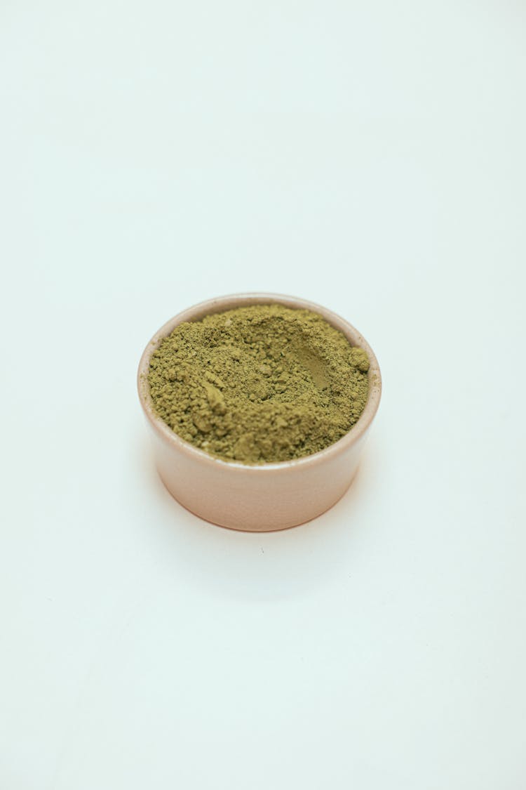 A Bowl Of Matcha Powder