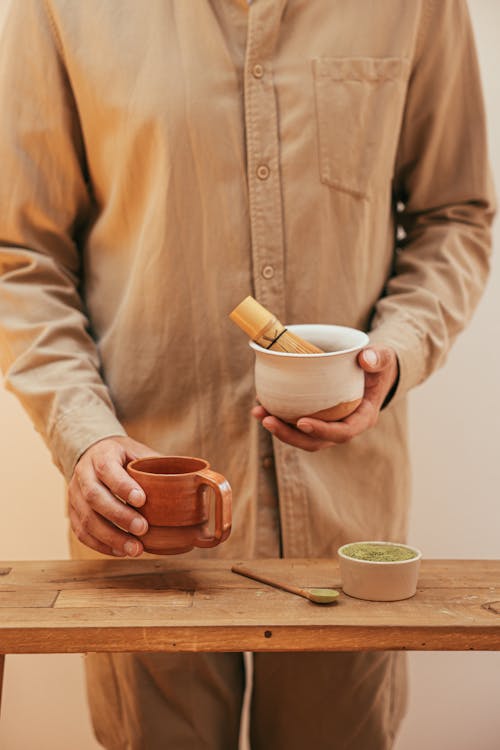 Free Kostnadsfri bild av bambu visp, grönt te, händer Stock Photo