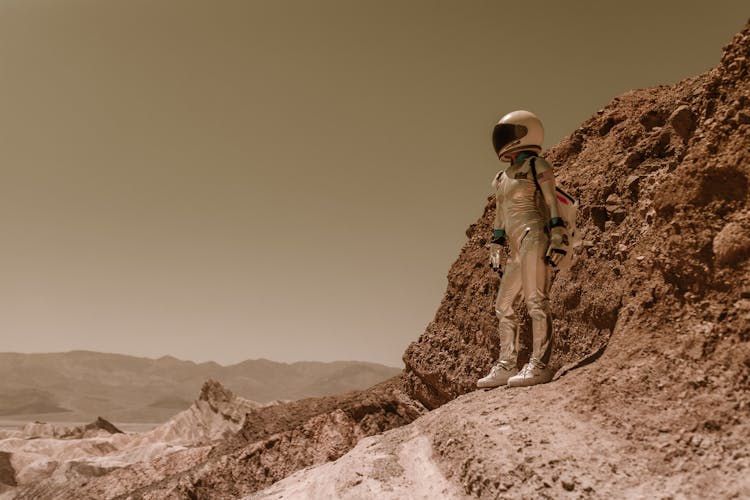 Astronaut Standing On Ground