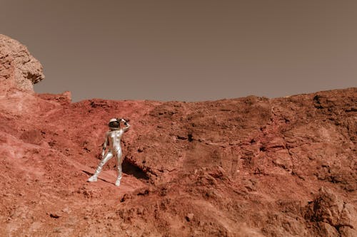Foto d'estoc gratuïta de a l'aire lliure, àrid, astronauta