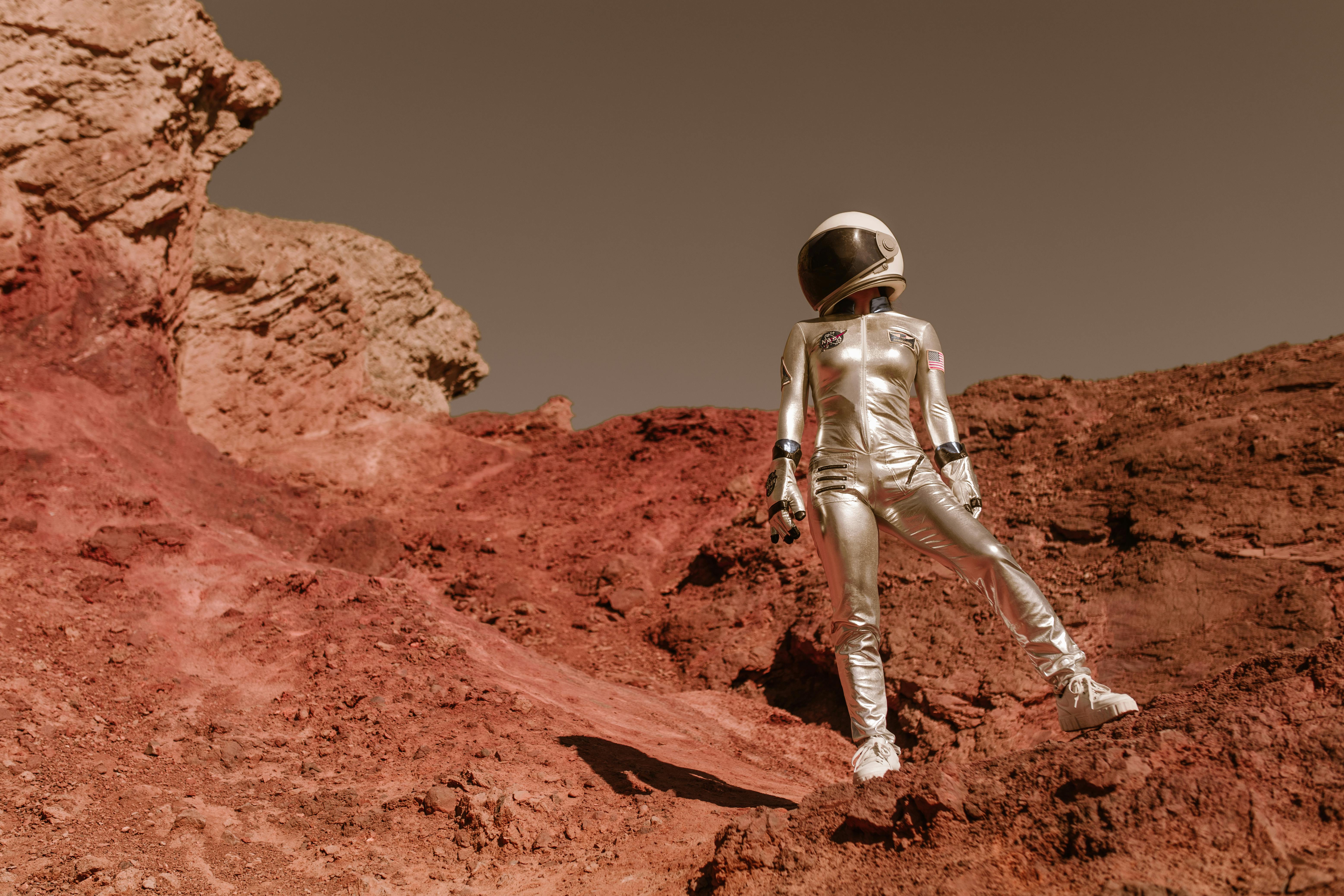 Astronaut On Mars