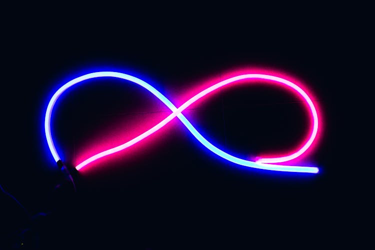 Blue And Pink Neon Lights