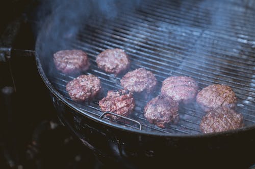 Cooking Patties on a Griller