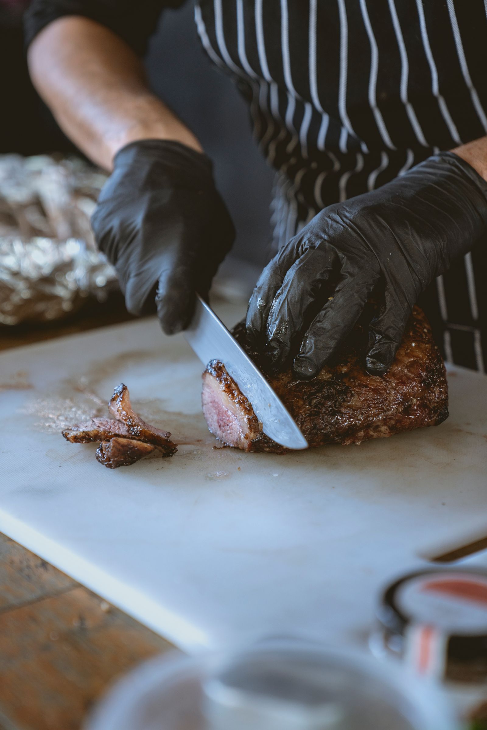 Halal meat prepared with care and packed for freshness.