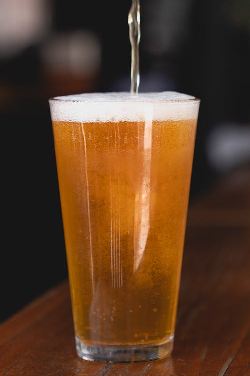 Free Close-Up Shot of a Glass of Drink Stock Photo