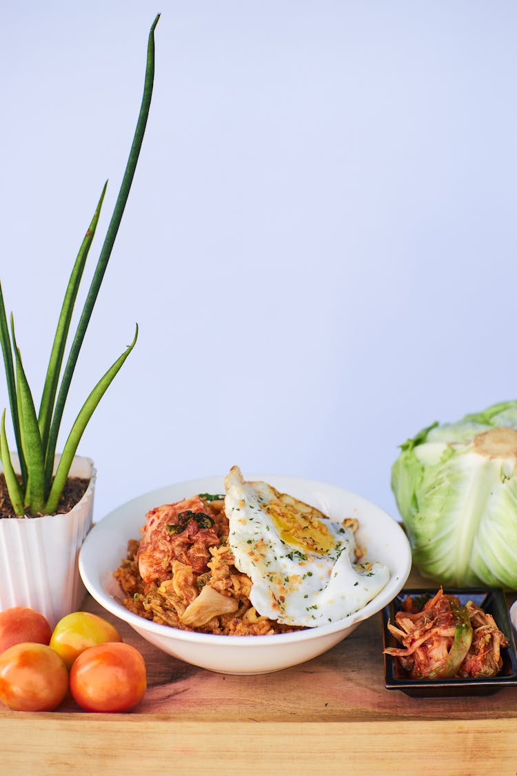 A Bowl Of Kimchi Fried Rice