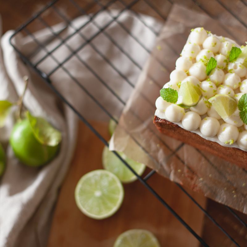 Thai Coconut Milk Crumb Cake with Lime Zest