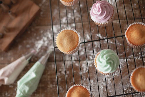 Cupcakes on a Cooling Rack
