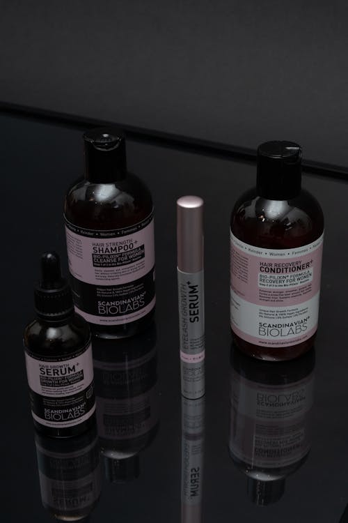 Free Close-up of a Variety of Hair Products Stock Photo