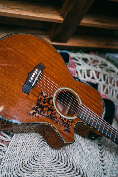 Photo of a Wooden Guitar