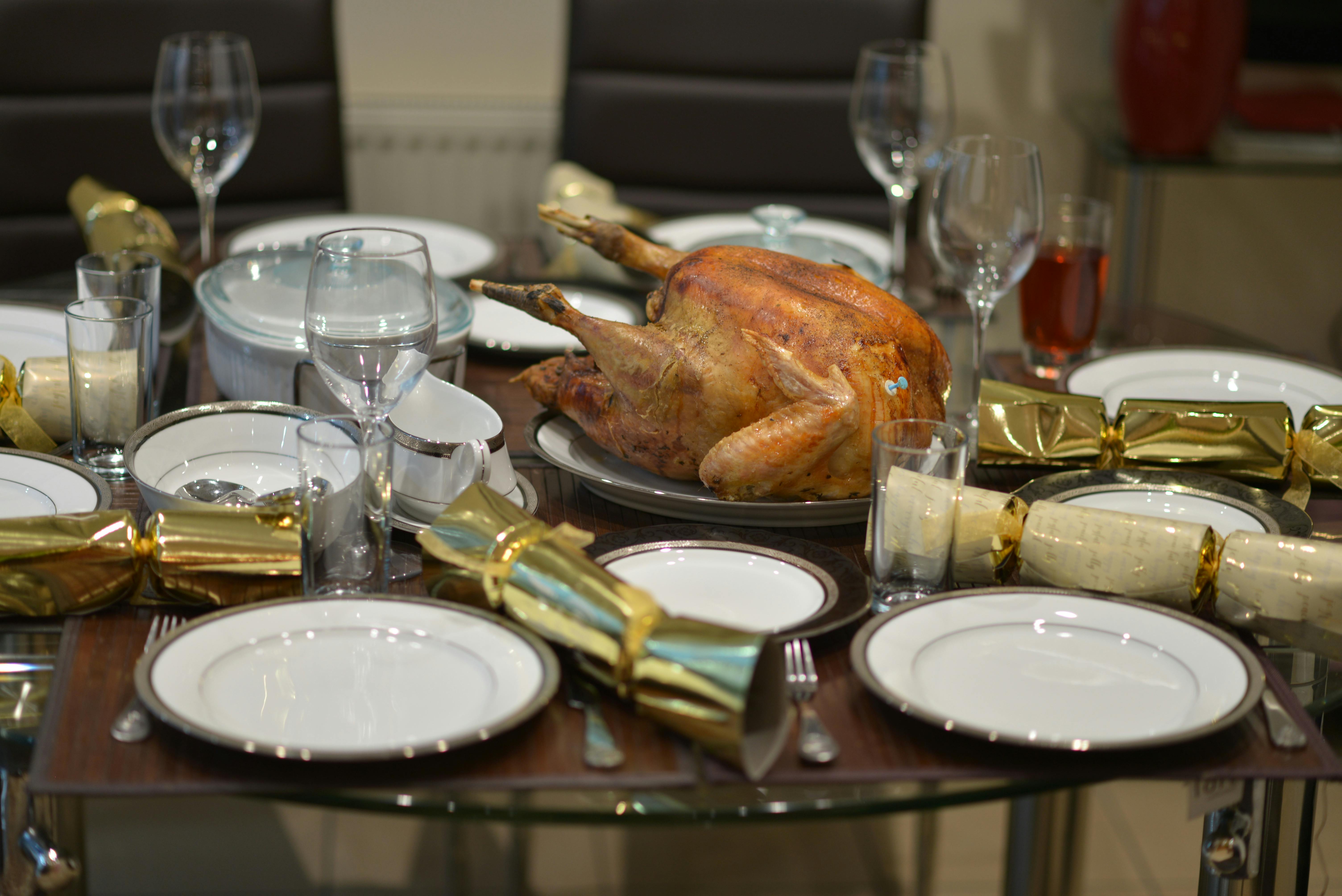 Free stock photo of christmas, dinner table, food plating