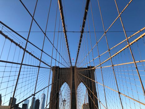 Lines on Brooklyn Bridge