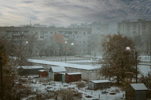ฟรี คลังภาพถ่ายฟรี ของ มืดมน, ฤดูหนาว, สถาปัตยกรรมหลังโซเวียต คลังภาพถ่าย