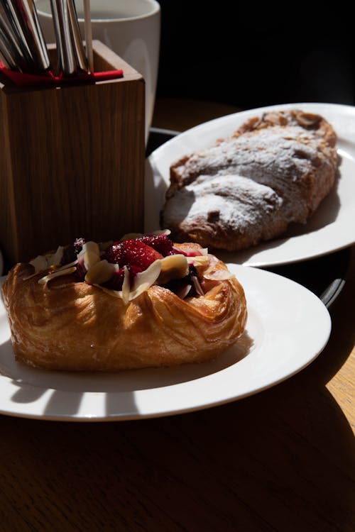 Základová fotografie zdarma na téma croissant, detail, jídlo