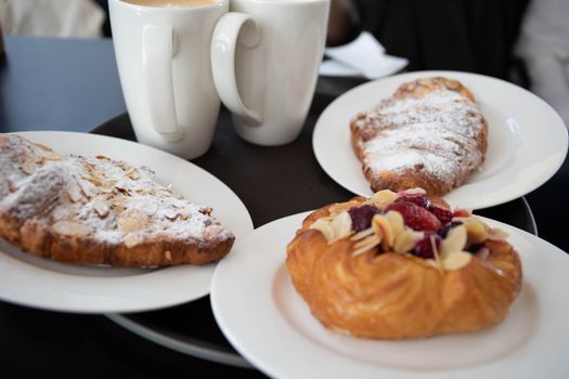 coffee and pastry breakfast cafe