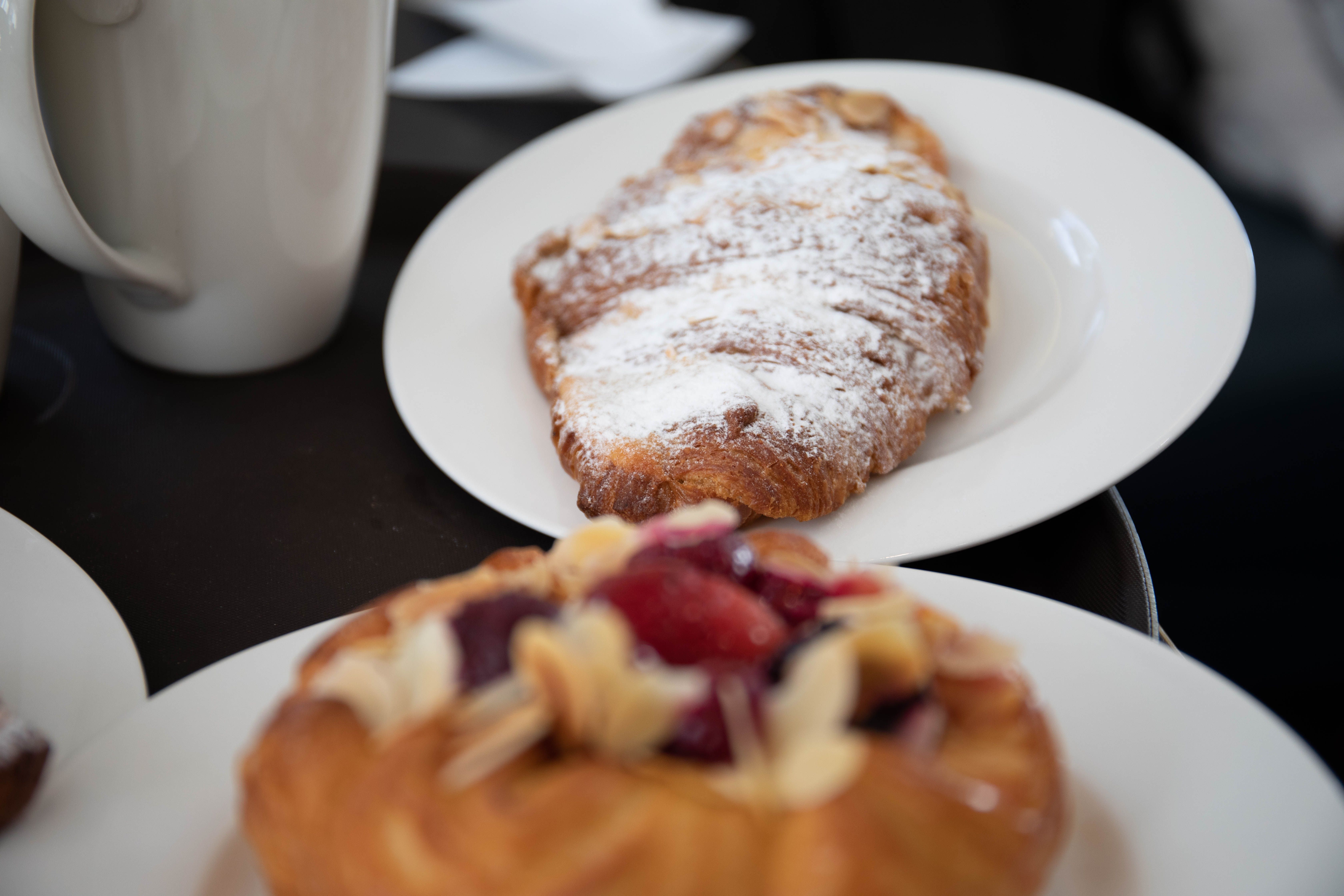 Coffee and pastry at Perfect Blend