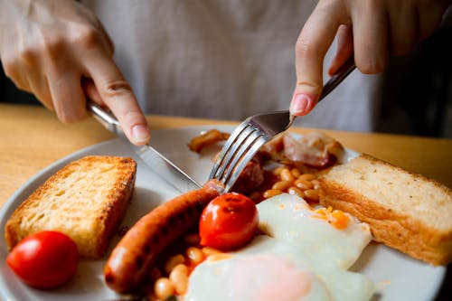 Kostnadsfri bild av bönor, bröd, fläsk