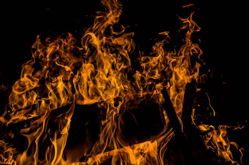 Бесплатное стоковое фото с огонь, пламя, пылающий огонь