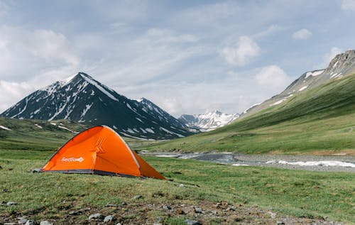 Tent in a Mountain Valley 
