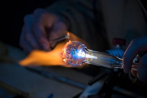 Free stock photo of glass blowing