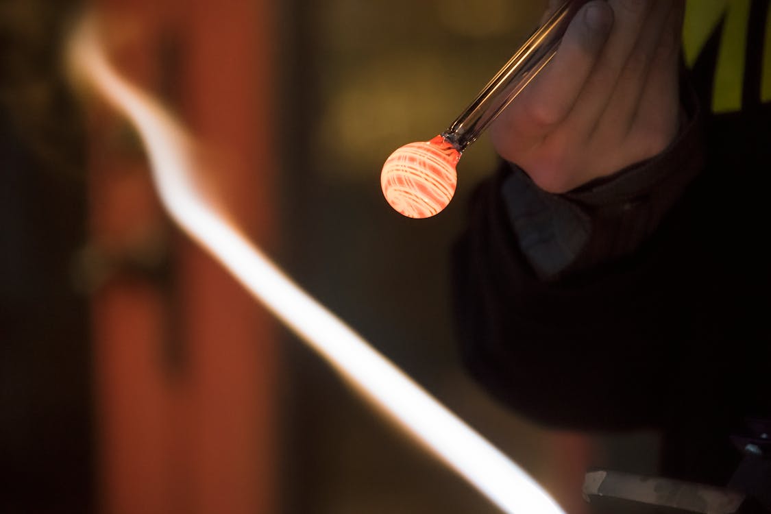 Free stock photo of glass blowing