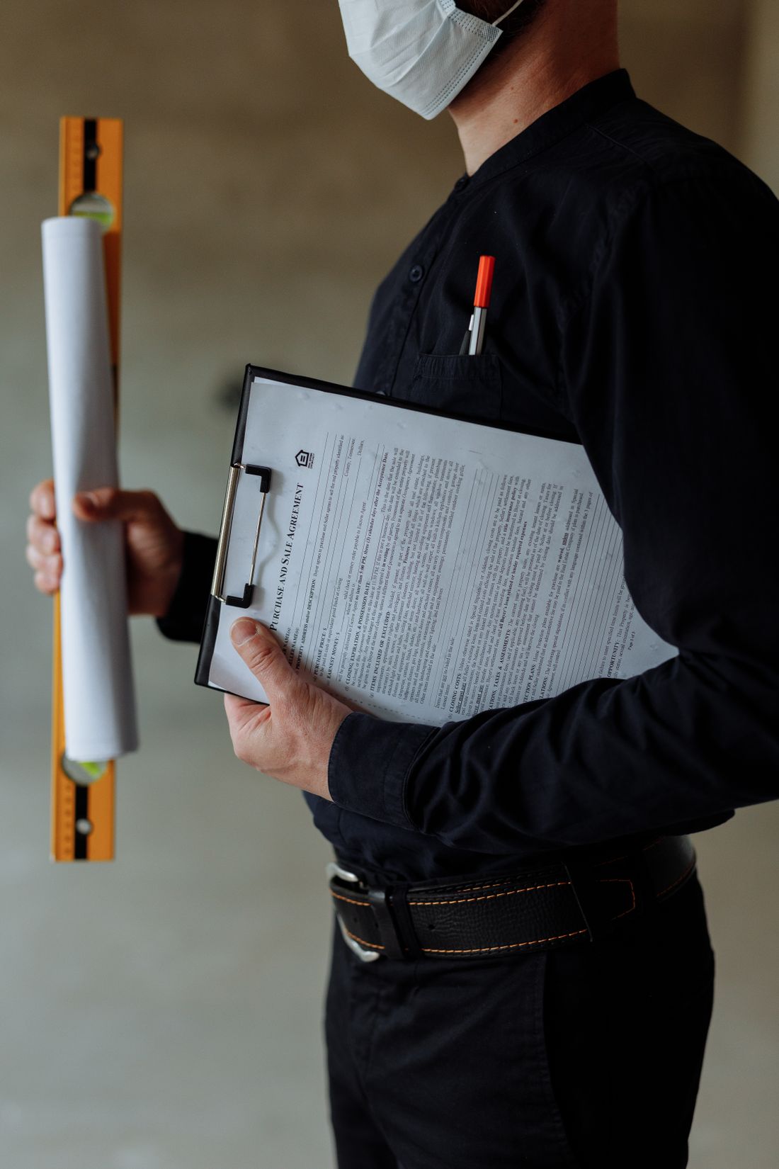 Clipboard with a project plan
