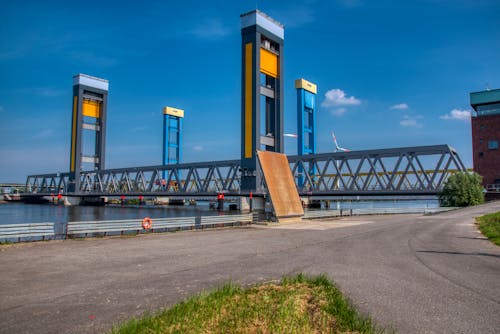 bezplatná Základová fotografie zdarma na téma hamburk, most kattwyk, Německo Základová fotografie