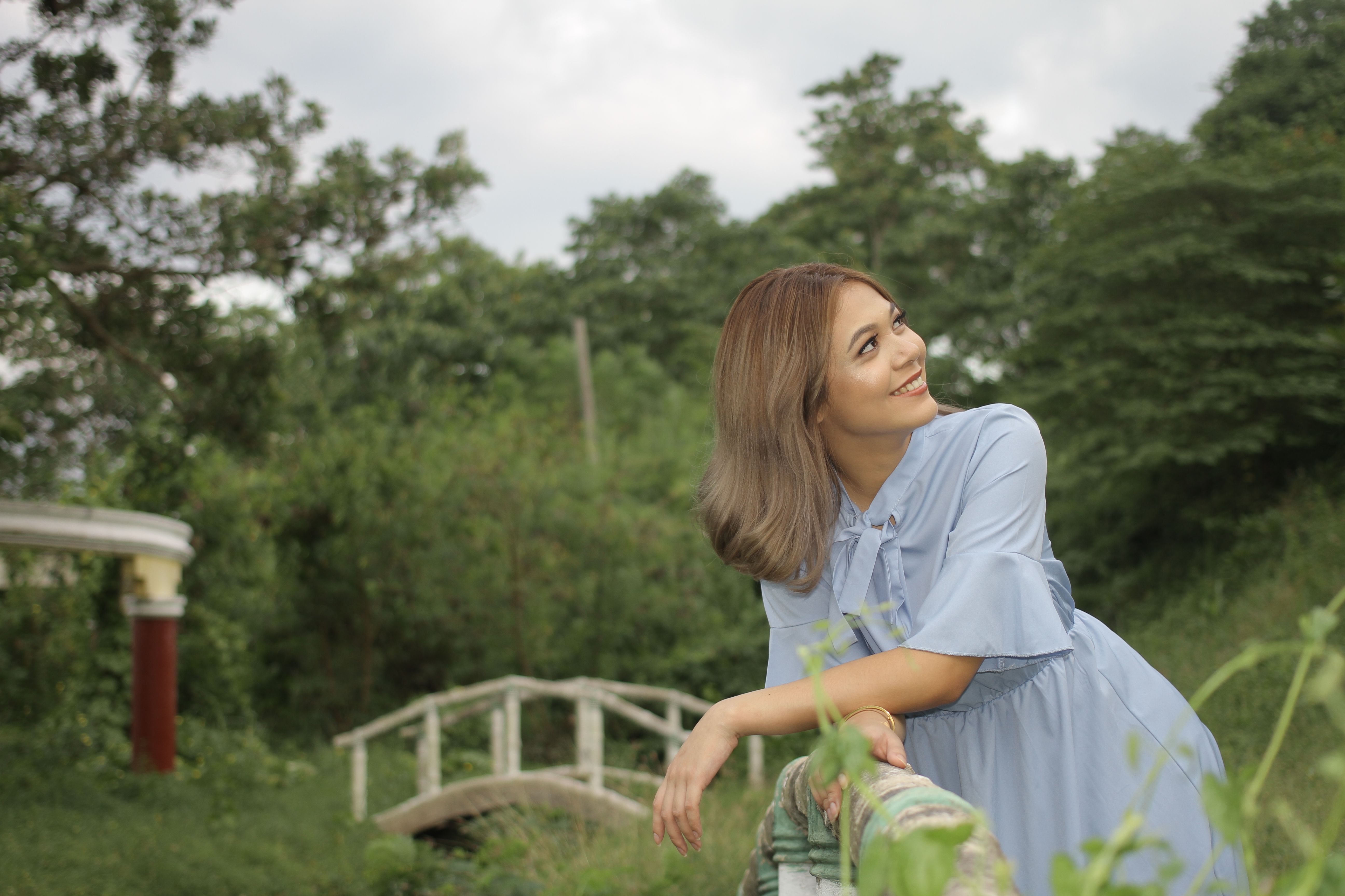A Woman in Blue Dress · Free Stock Photo