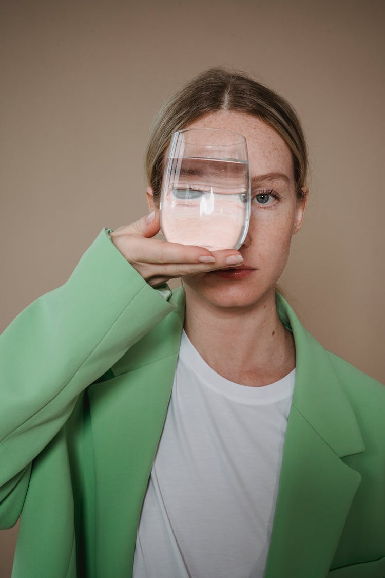 A Woman In Green Blazer