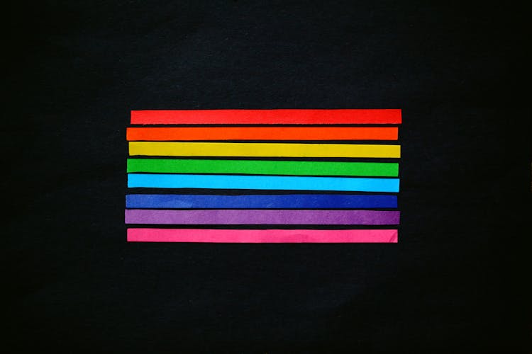 Rainbow Paper Stripes