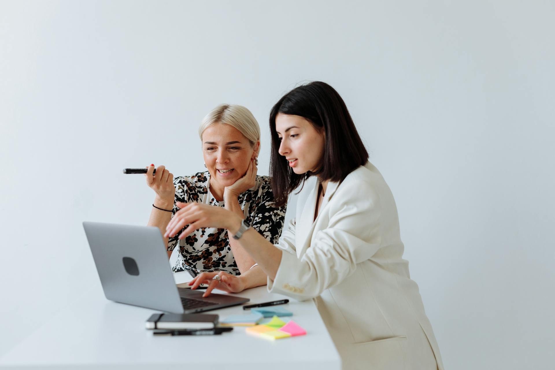 Women Looking at a Laptop Screen