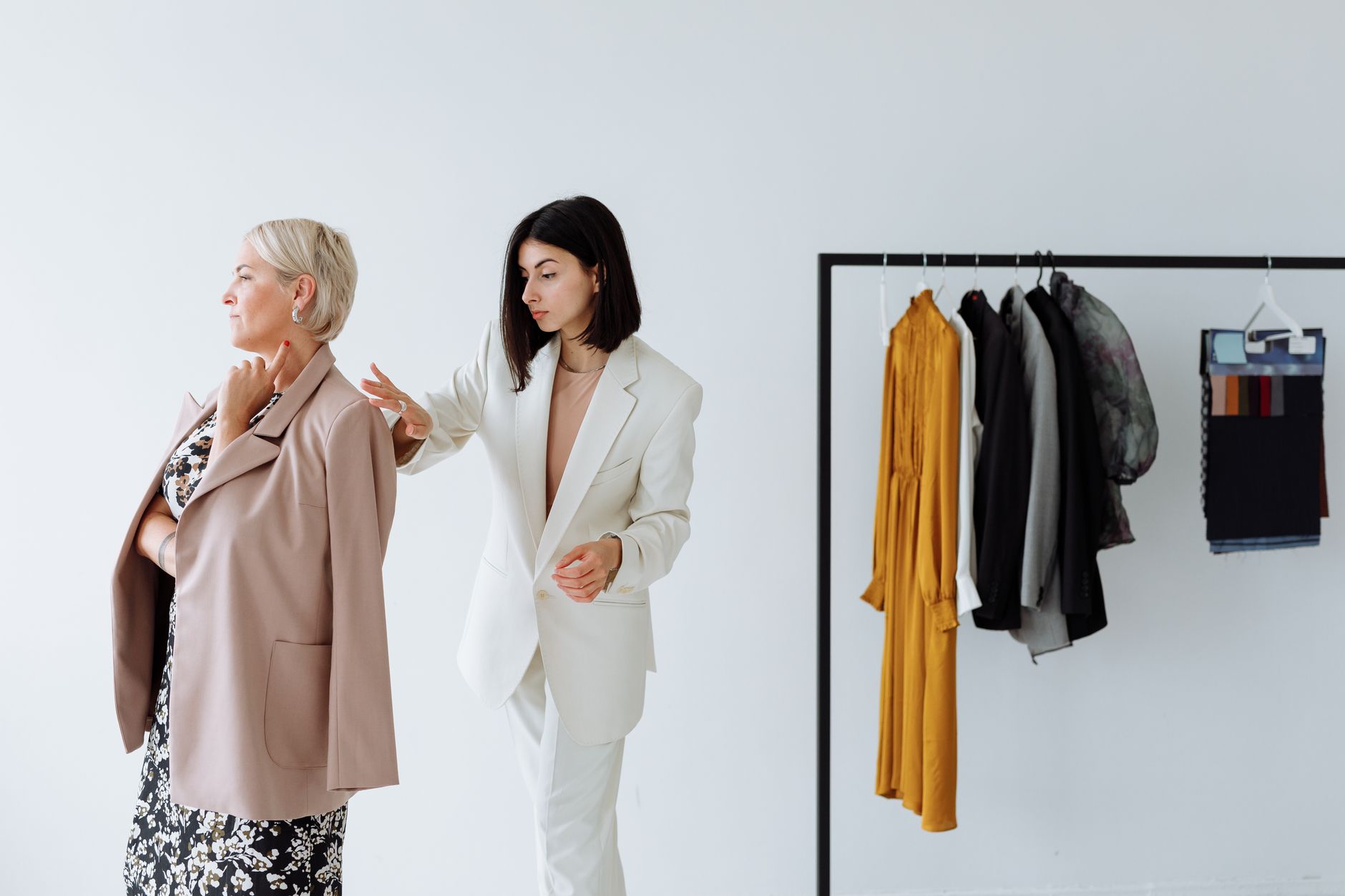 Private luxury wardrobe consultation focused on clarity and personal style