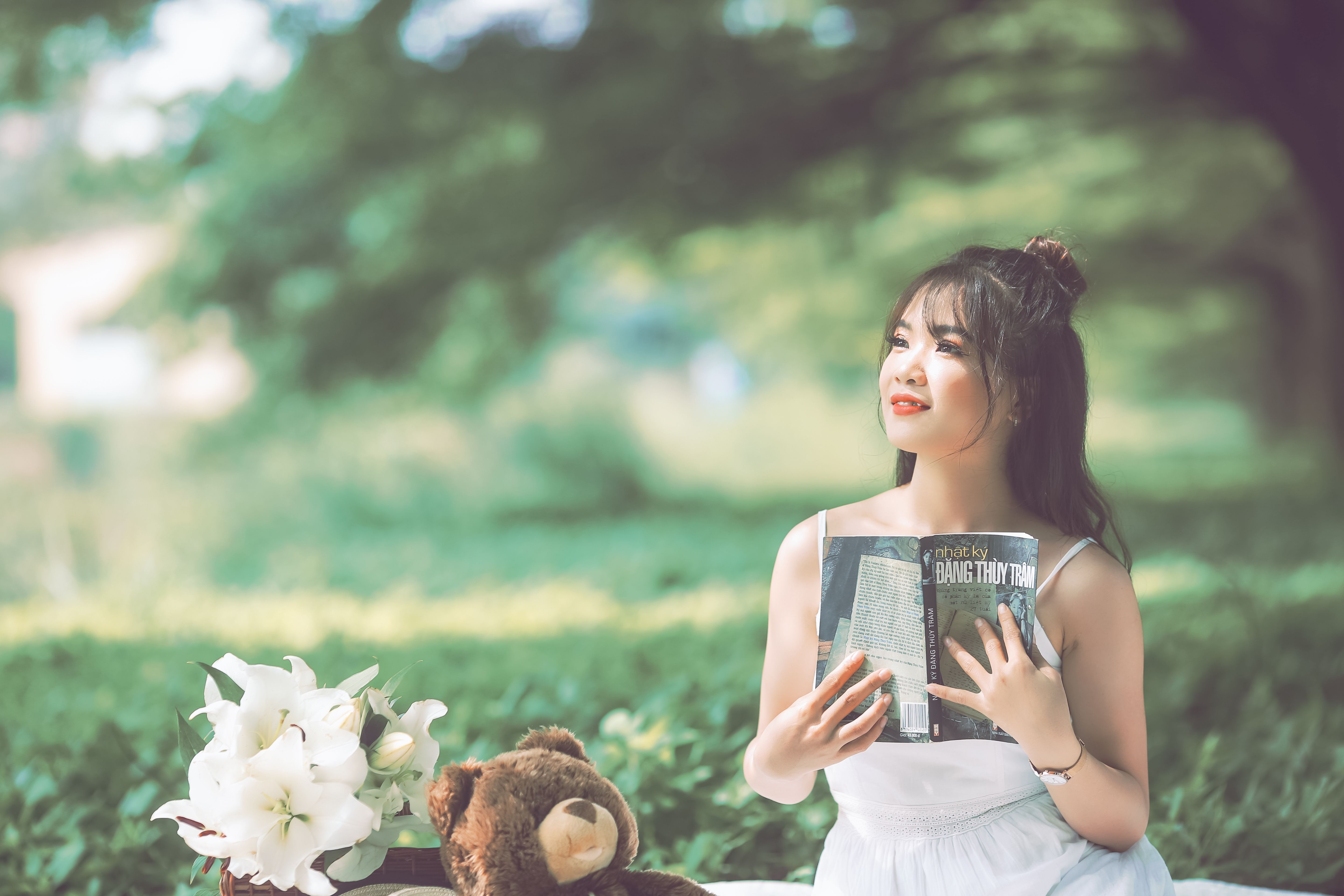Photo Of Girl Reading Book Free Stock Photo