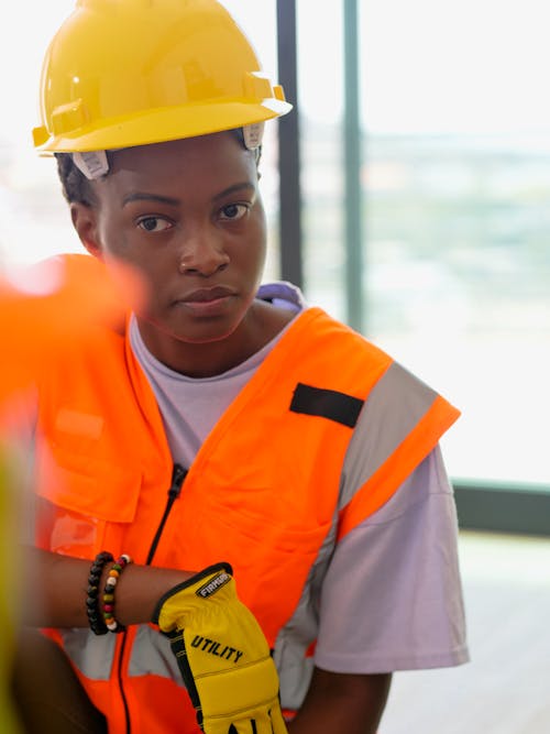 Free Woman in Reflective Vest  Stock Photo