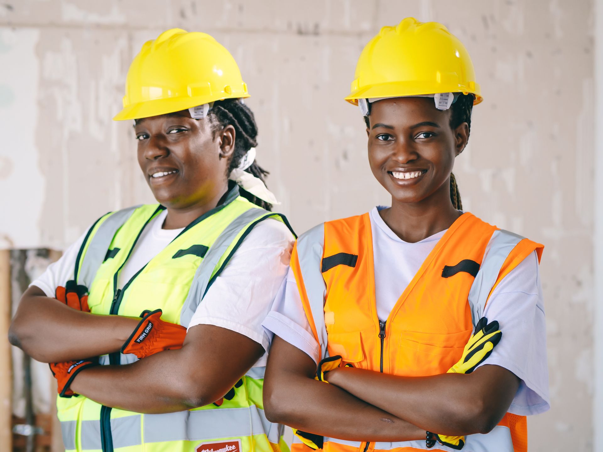 Professional contractors at work
