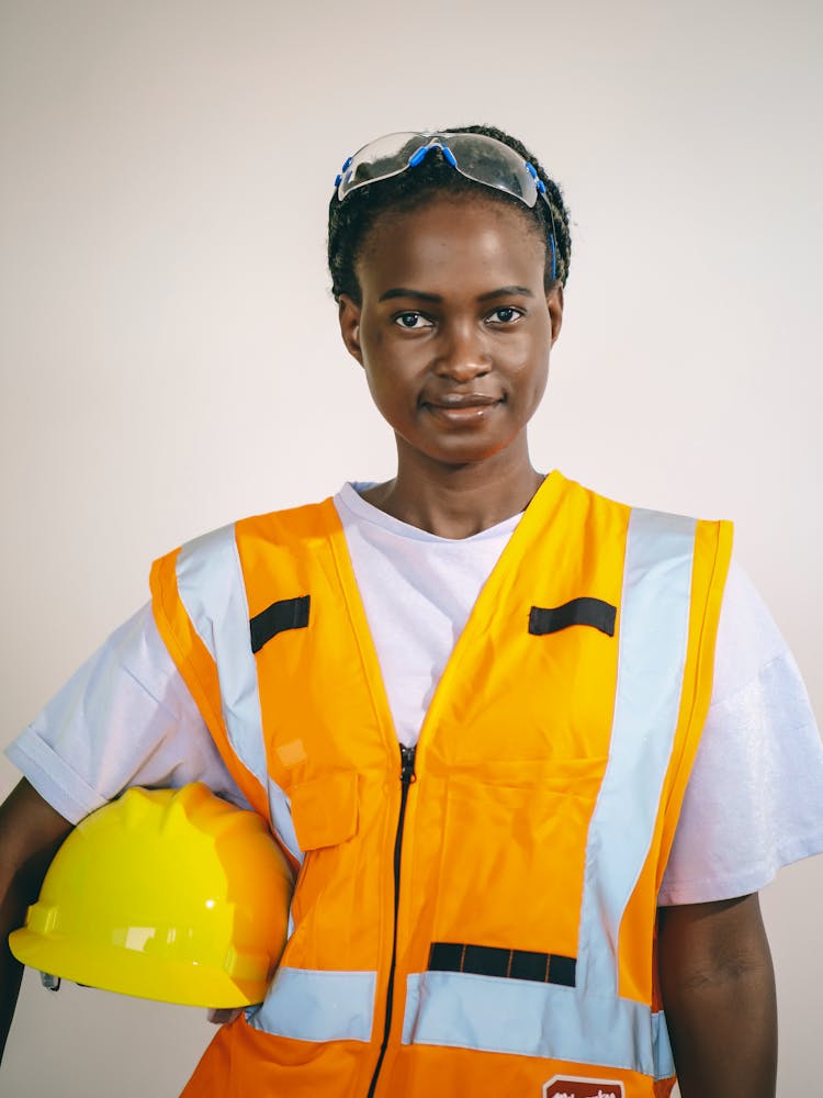 Female Engineer In Reflective Vest