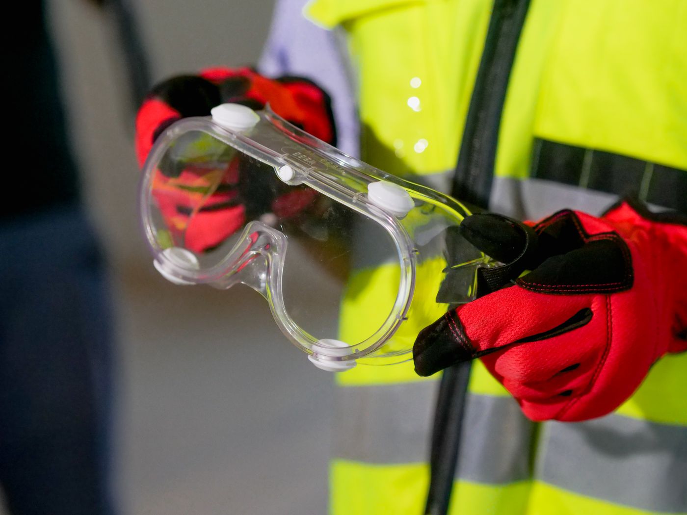 Protective safety equipment representing regulated mining due diligence and site-readiness review