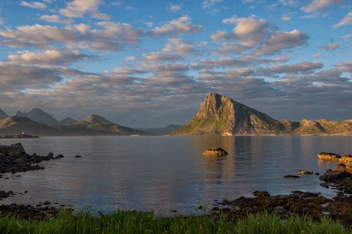 Scenic View of Mountains near the Sea