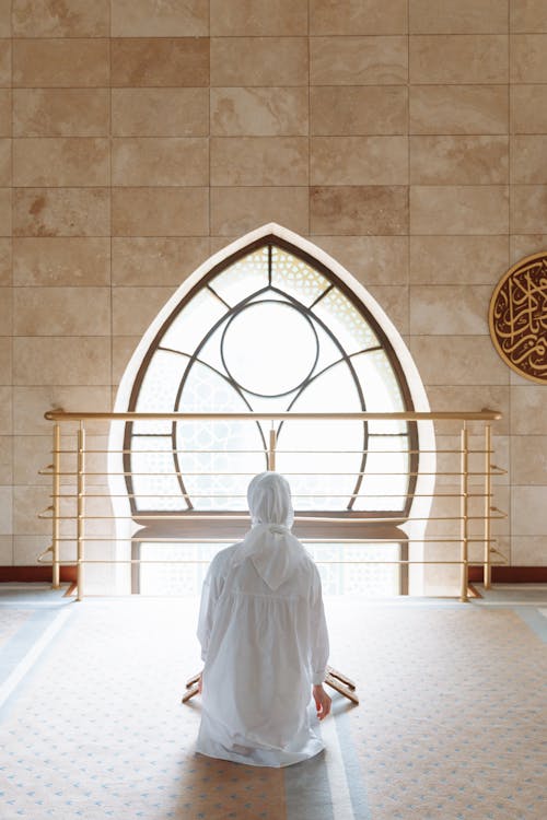 Kostnadsfria Kostnadsfri bild av hijab, inomhus, kvinna Stock foto