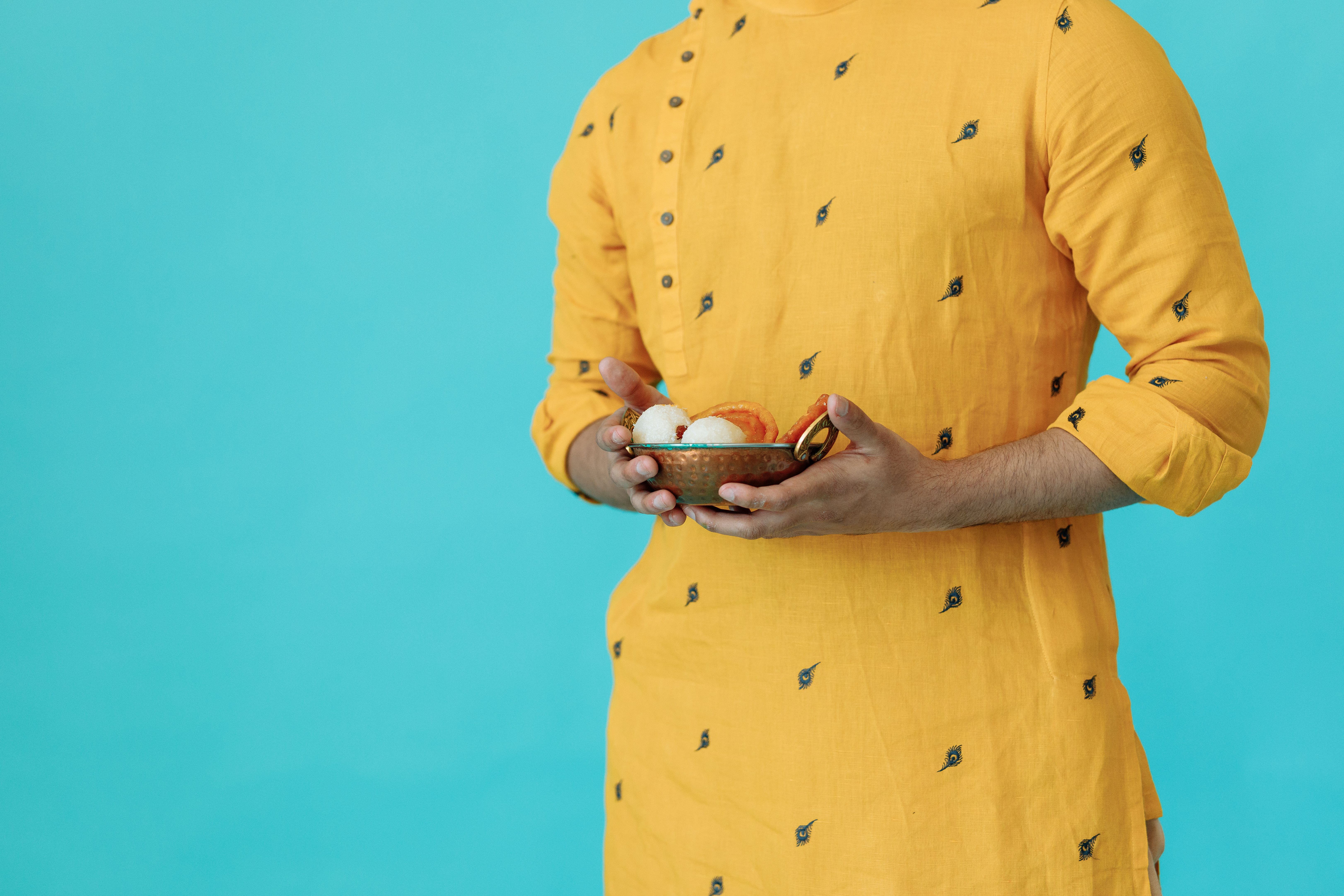 Silk Kurta Dhoti Set