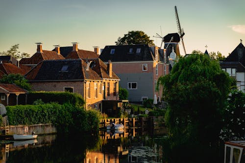 Houses Along the Riverbanks