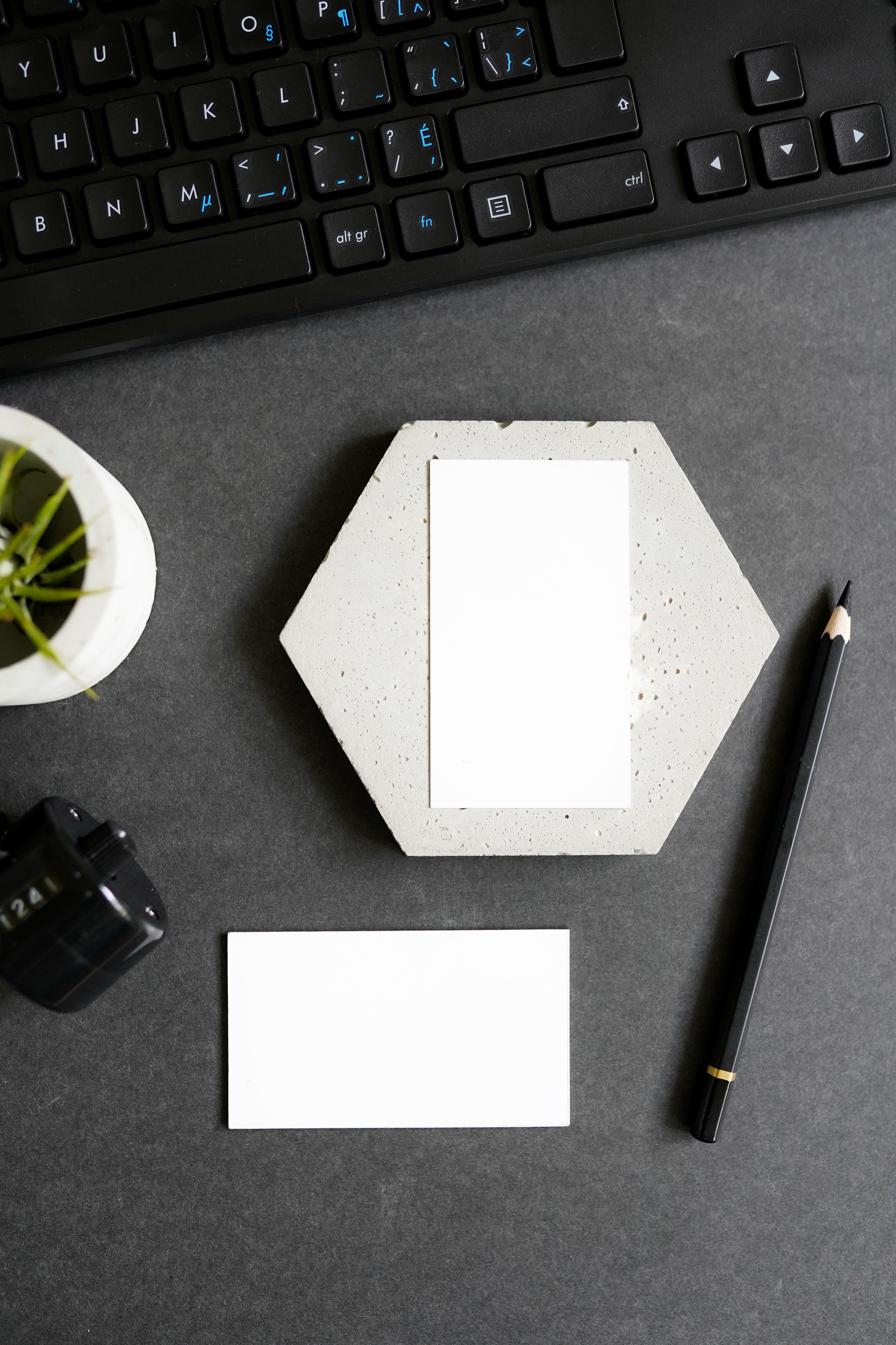 Compose business cards and stationery