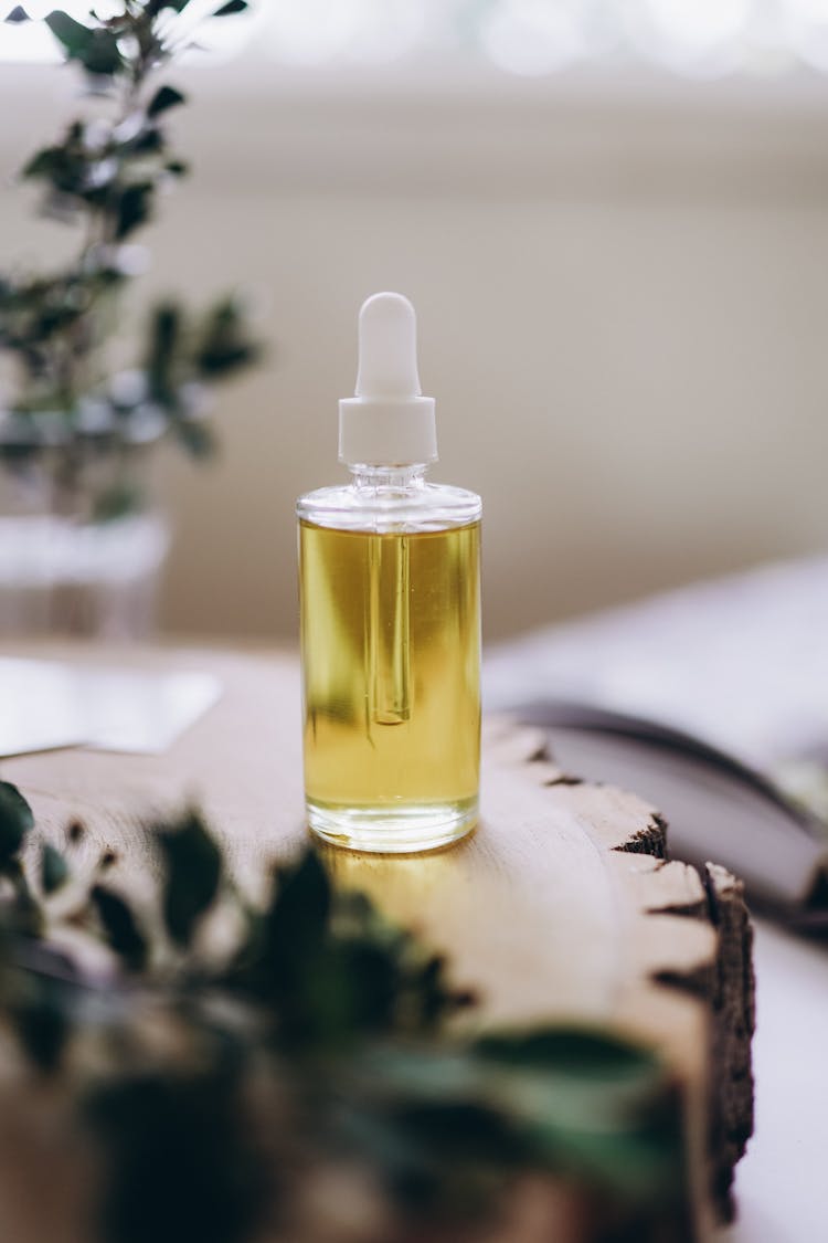 Bottle Of Oil With Dispenser