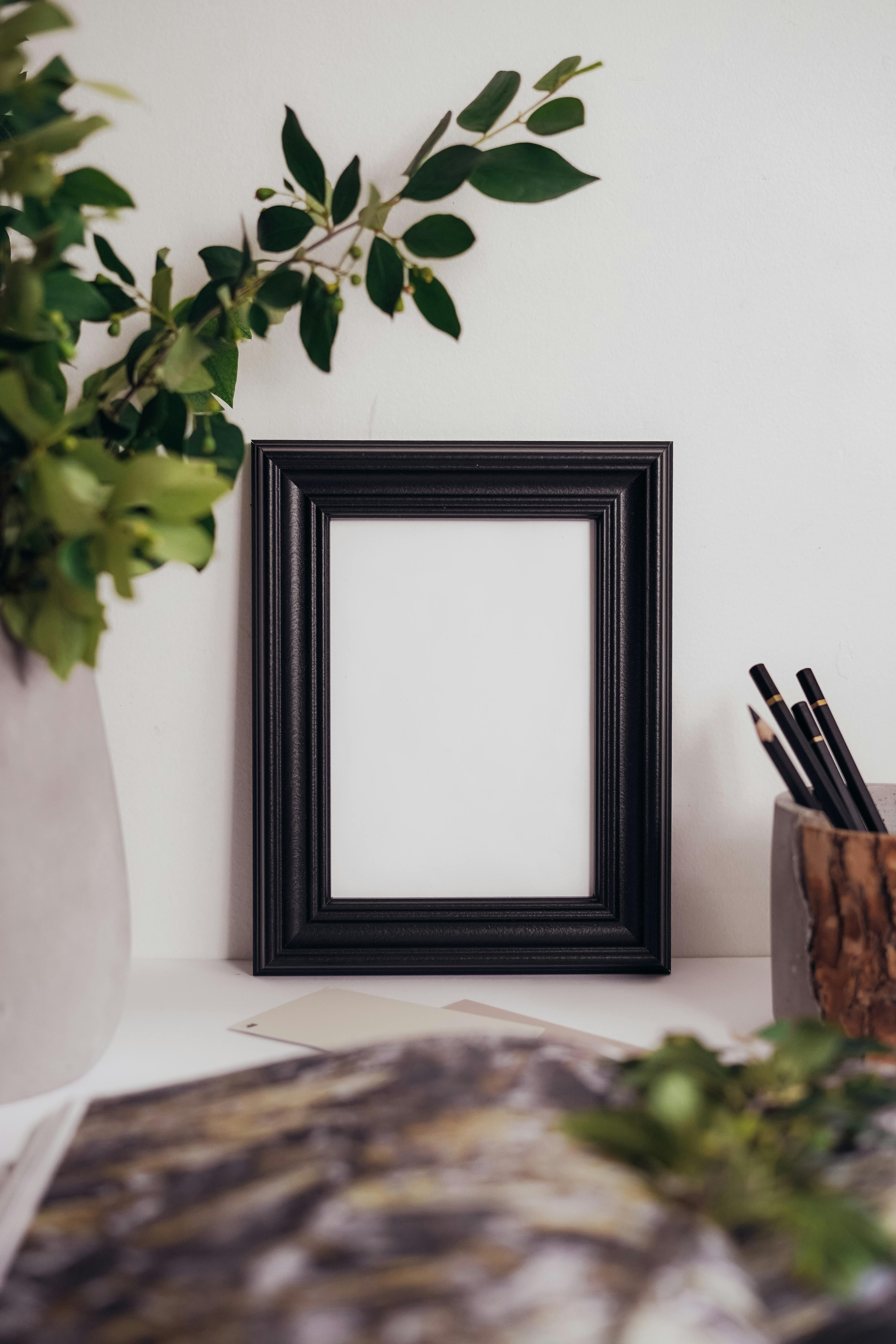 Dried Flowers And Leaves In A Frame · Free Stock Photo