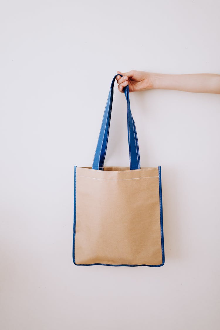 Person Holding A Reusable Bag 