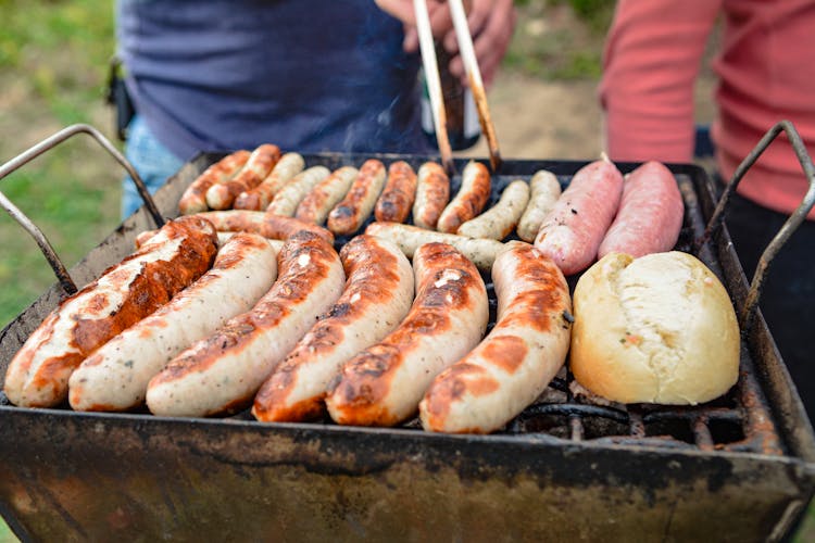 Sausages On A Griller