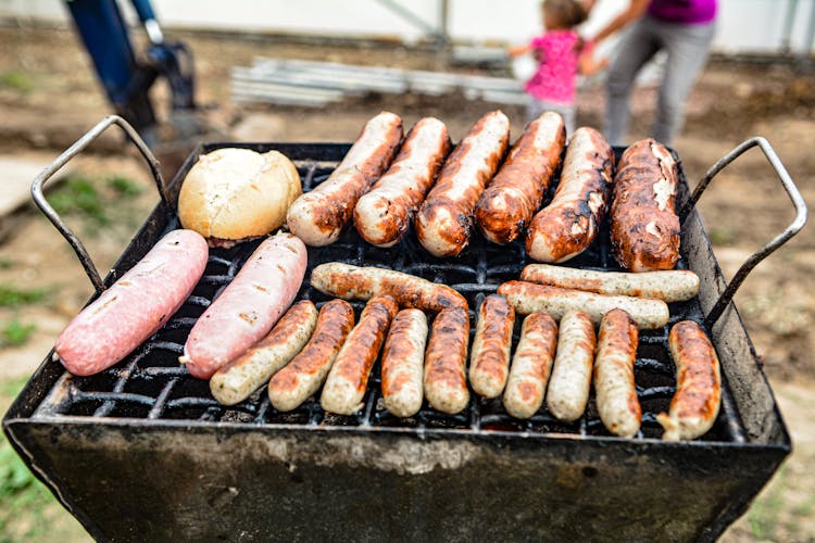 Sausages On A Griller