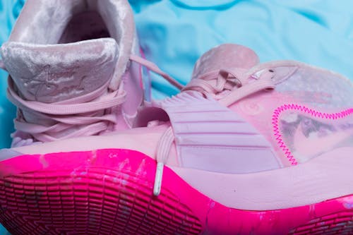 Free Pair of stylish pink sneakers for fitness Stock Photo