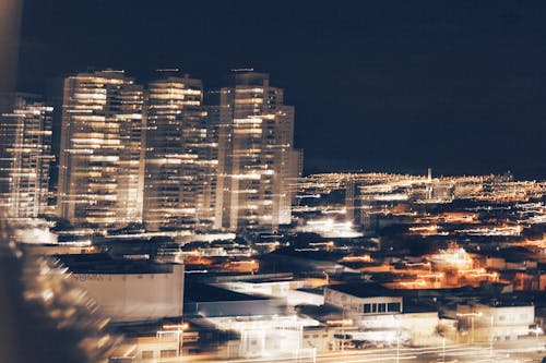 Free stock photo of buildings, city, city lights